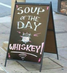 Irish whiskey - soup of the day